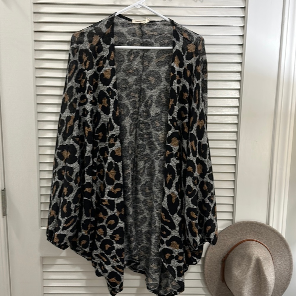 Animal Print Kimono